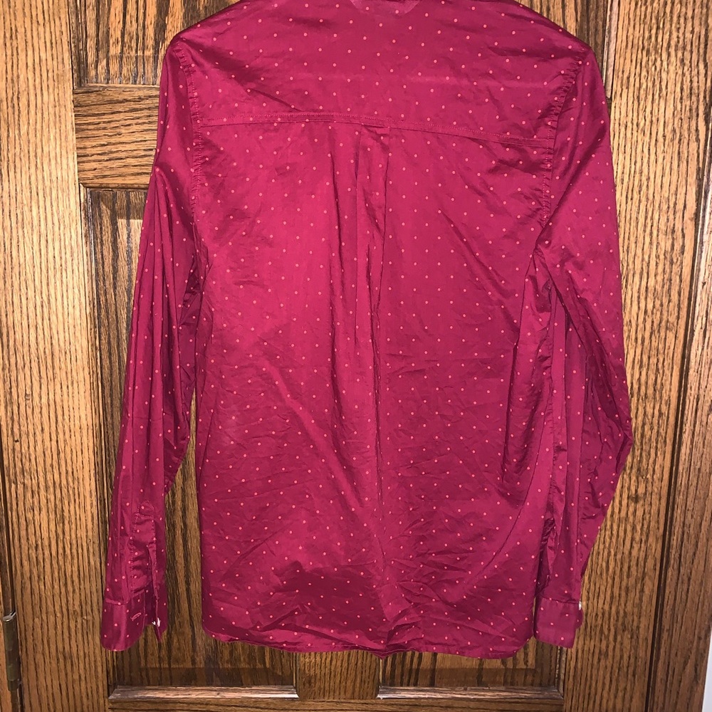 Old Navy Raspberry Button Down Shirt - Picture 4 of 4